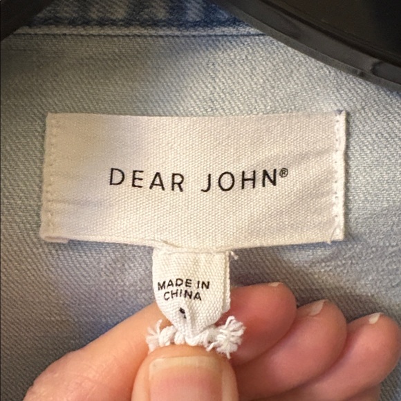 Dear John EUC Oversized Light Blue Shacket size S - Picture 2 of 7